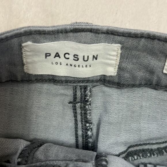 PACSUN SUPER STRETCH‎ SHORTIE JEANS SIZE 25 - Picture 8 of 9